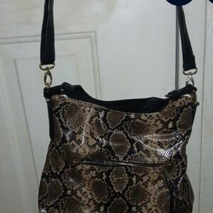 Jessica Simpson snake skin boho bag
